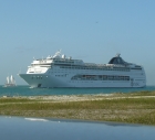 MSC Cruise Ship leaving Key West