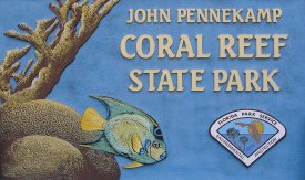 John Pennekamp Coral Reef State Park sign